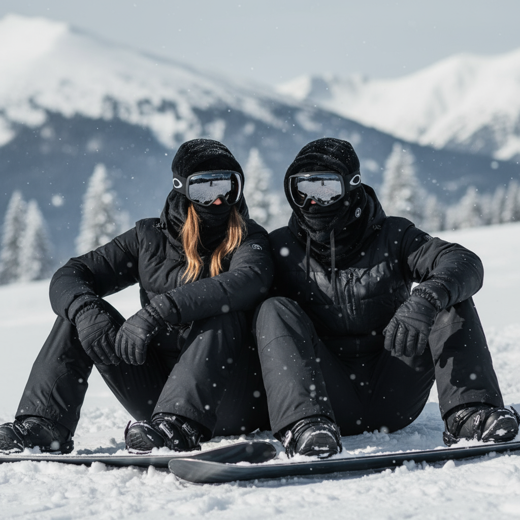 Eclipse Black Balaclava - Ski Helmet Balaclava | Horizon Clothing