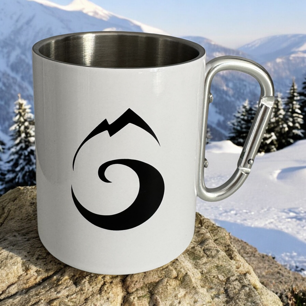 Polar-Fleece-Becher mit Karabiner – Ultraleichter Wanderbecher | Horizon
