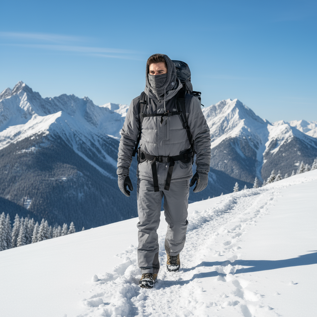 Iberis Grey Balaclava - Ski Helmet Balaclava | Horizon Clothing