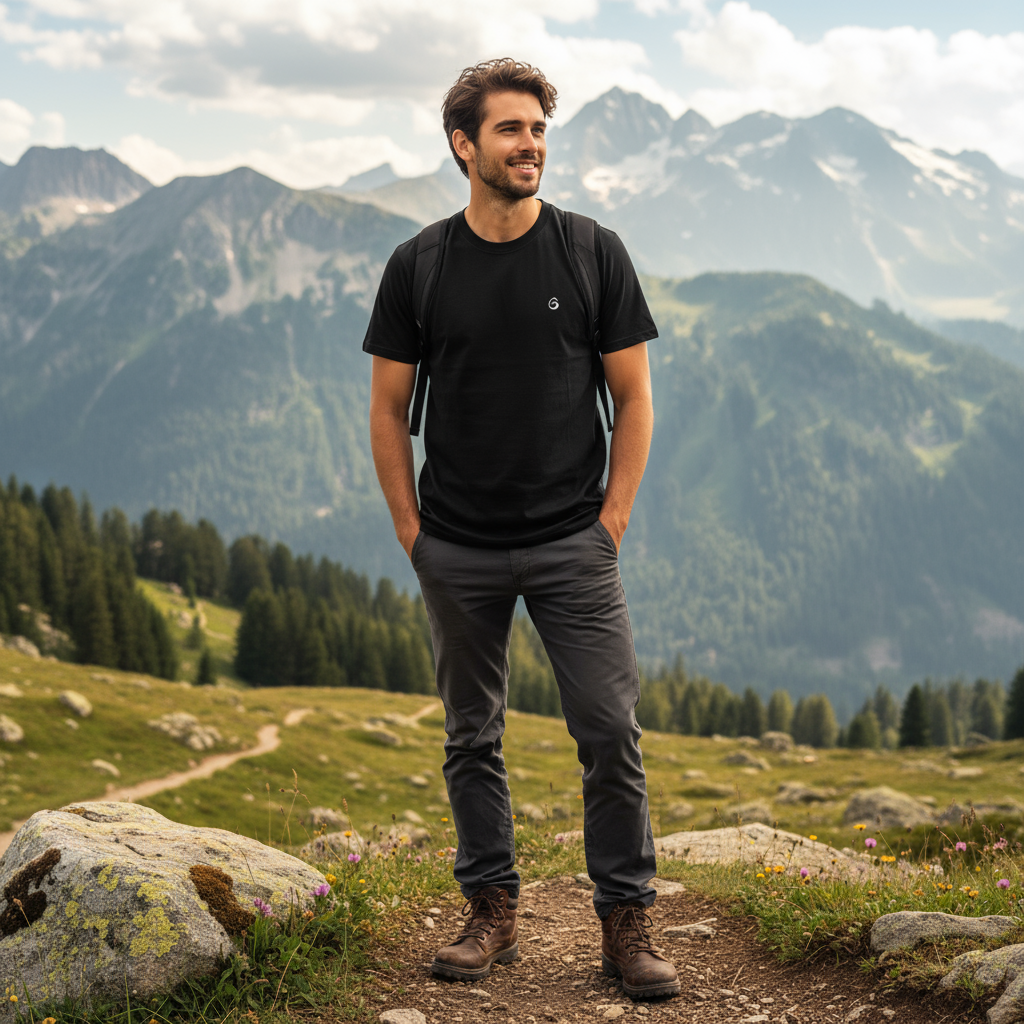 T-shirt Éclipse Montagne