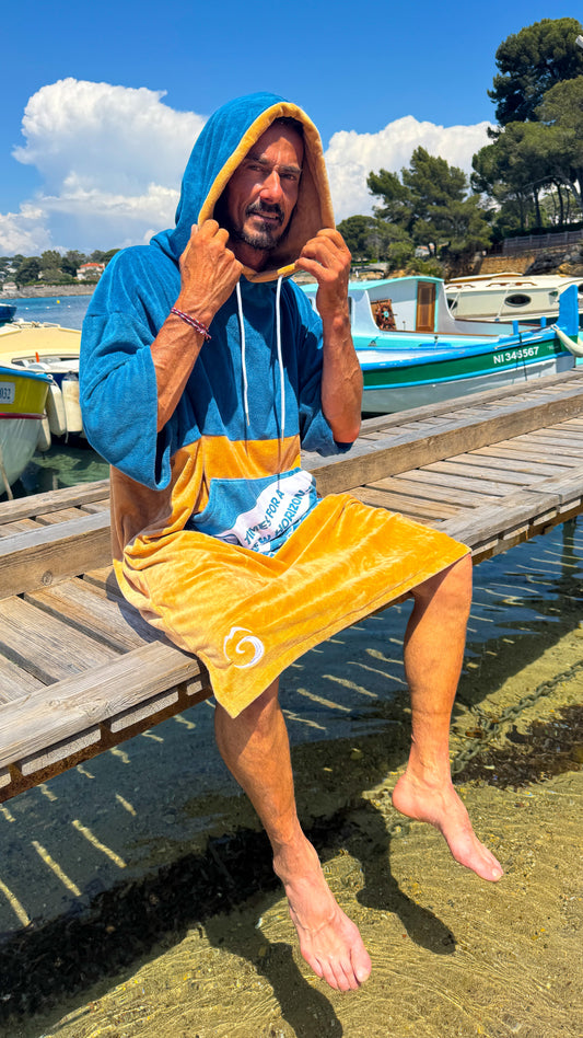 Poncho Tie and dye bicolore HORIZON CLOTHING 