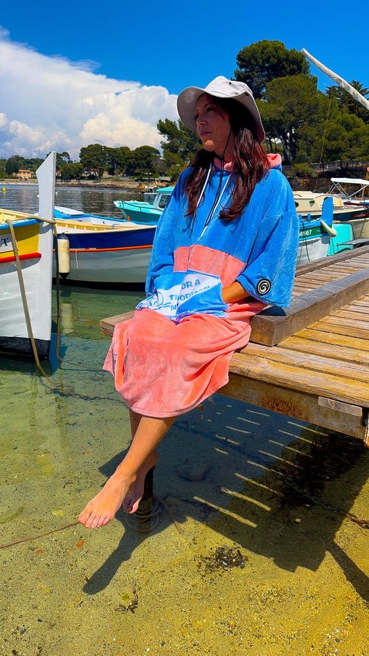 Poncho Tie and dye bicolore HORIZON CLOTHING 