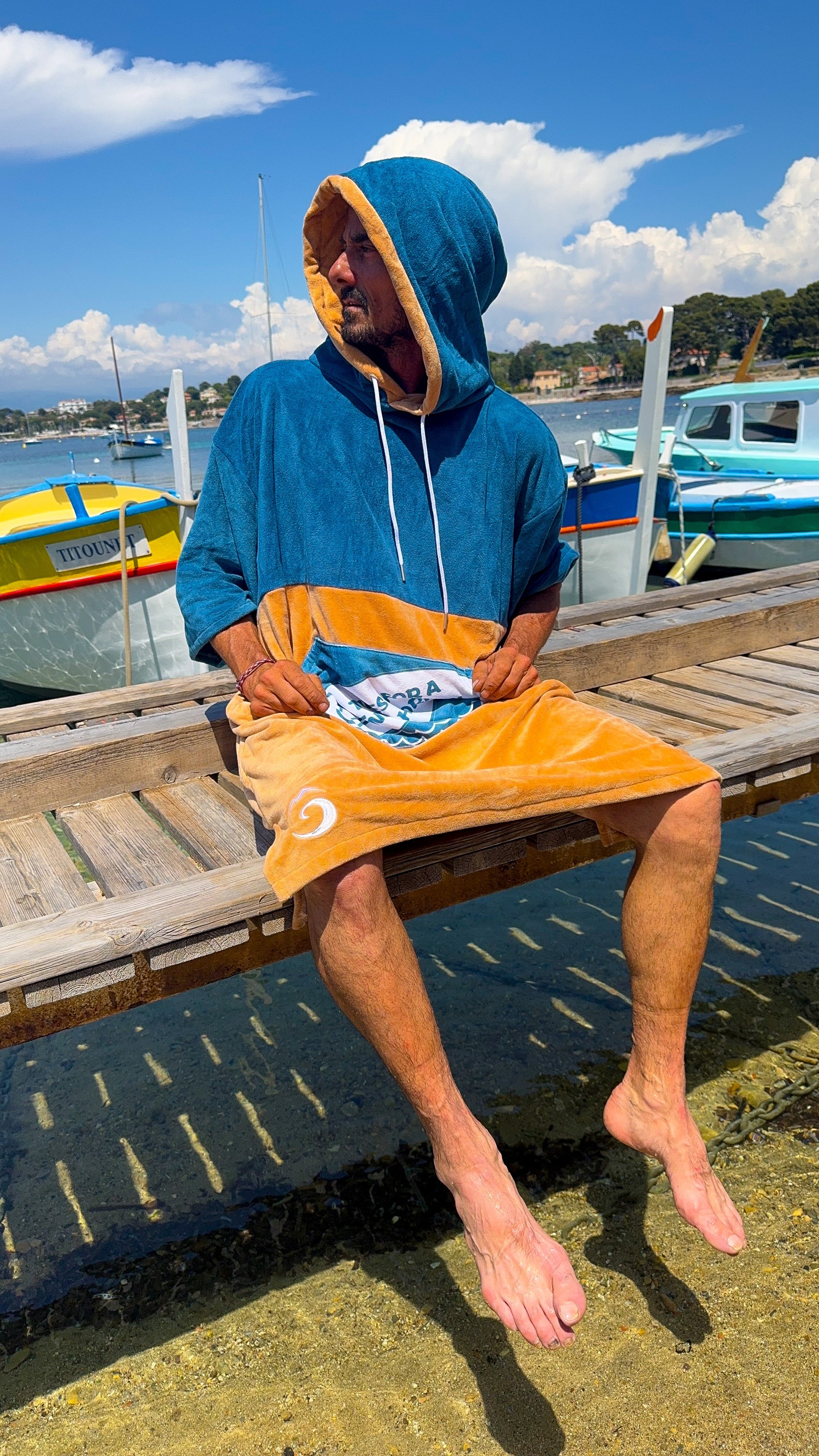 Poncho Tie and dye unisexe HORIZON CLOTHING 