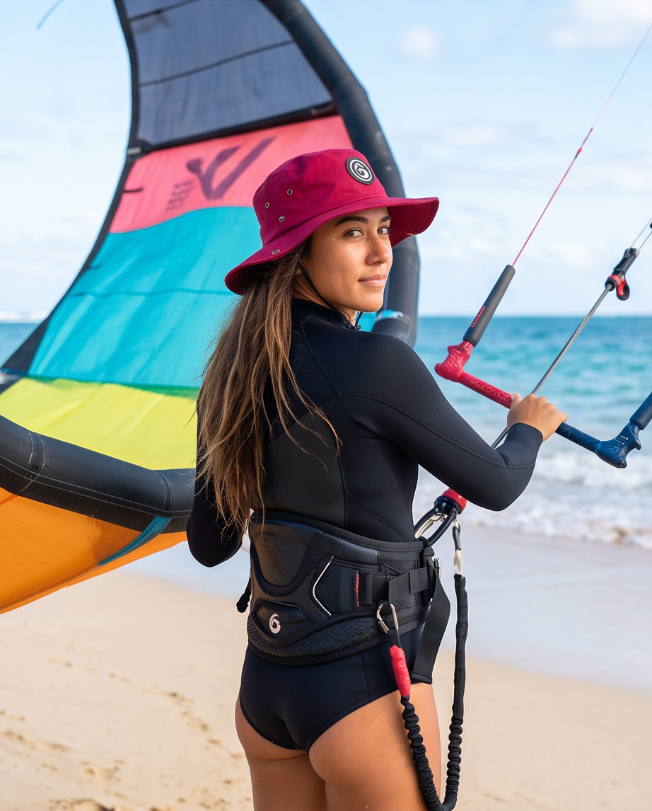 Bob Cerise Rouge - Chapeau Été Protection Solaire | Horizon