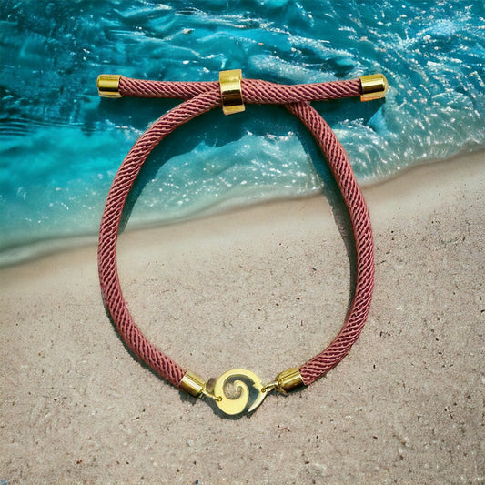 Bracelet rose poudré