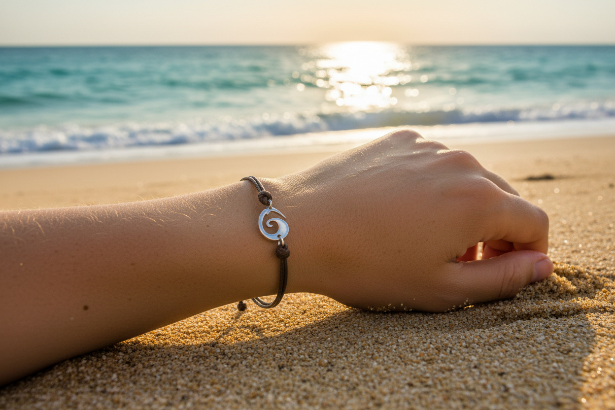 Bracelet marron plage