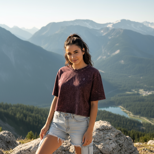 Crop Top Nimbus Bordeaux Montagne