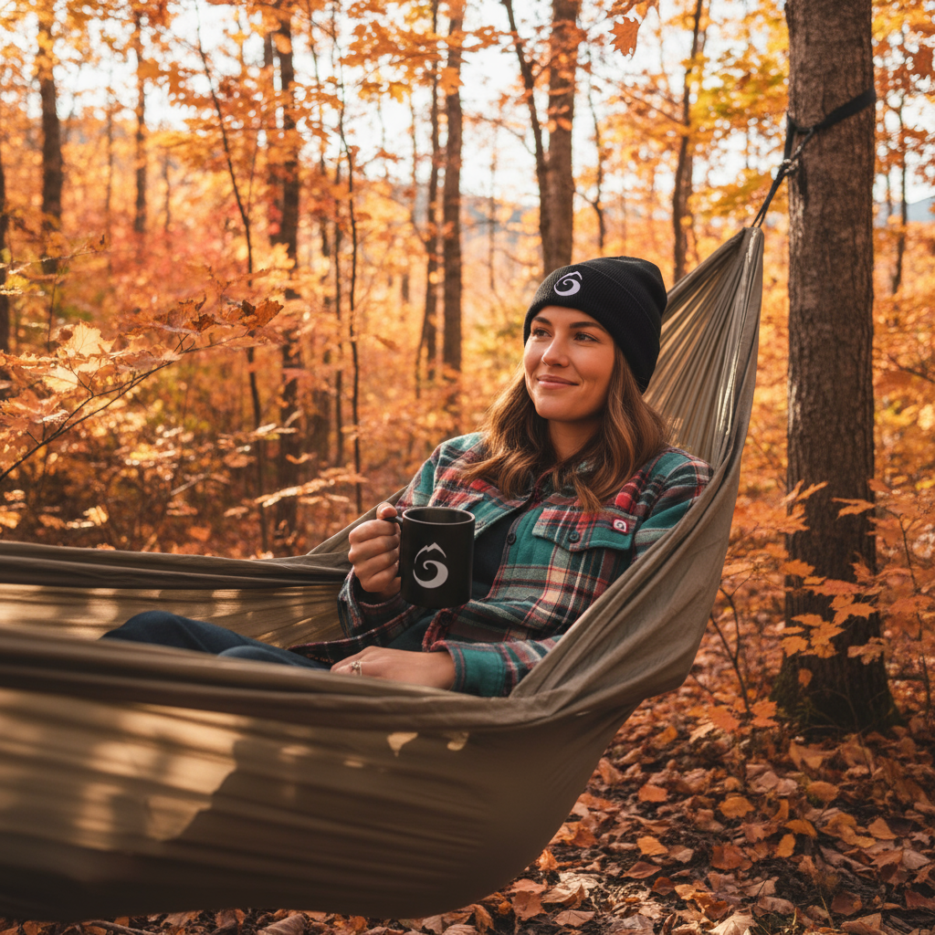 Détente dans le hamac