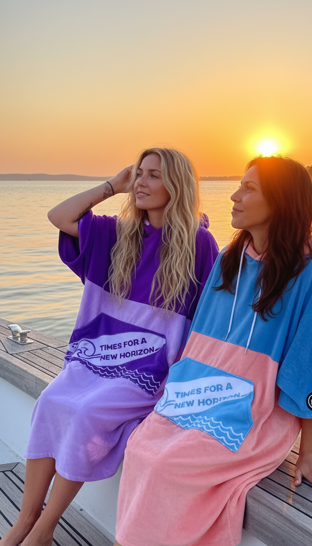Poncho Pinkfly - Surf & Plage Unisexe | Horizon Clothing