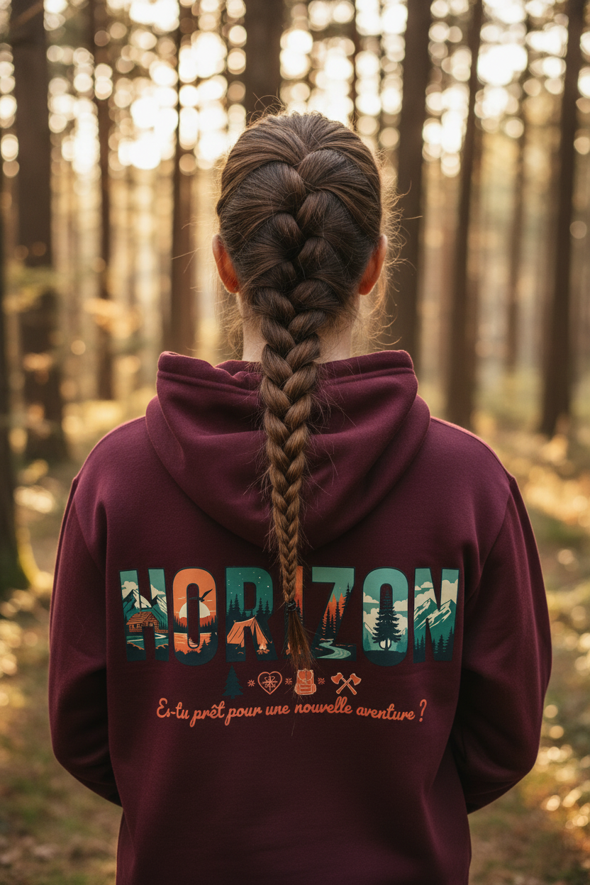 Hoodie Baccara femme - Gros plan forêt