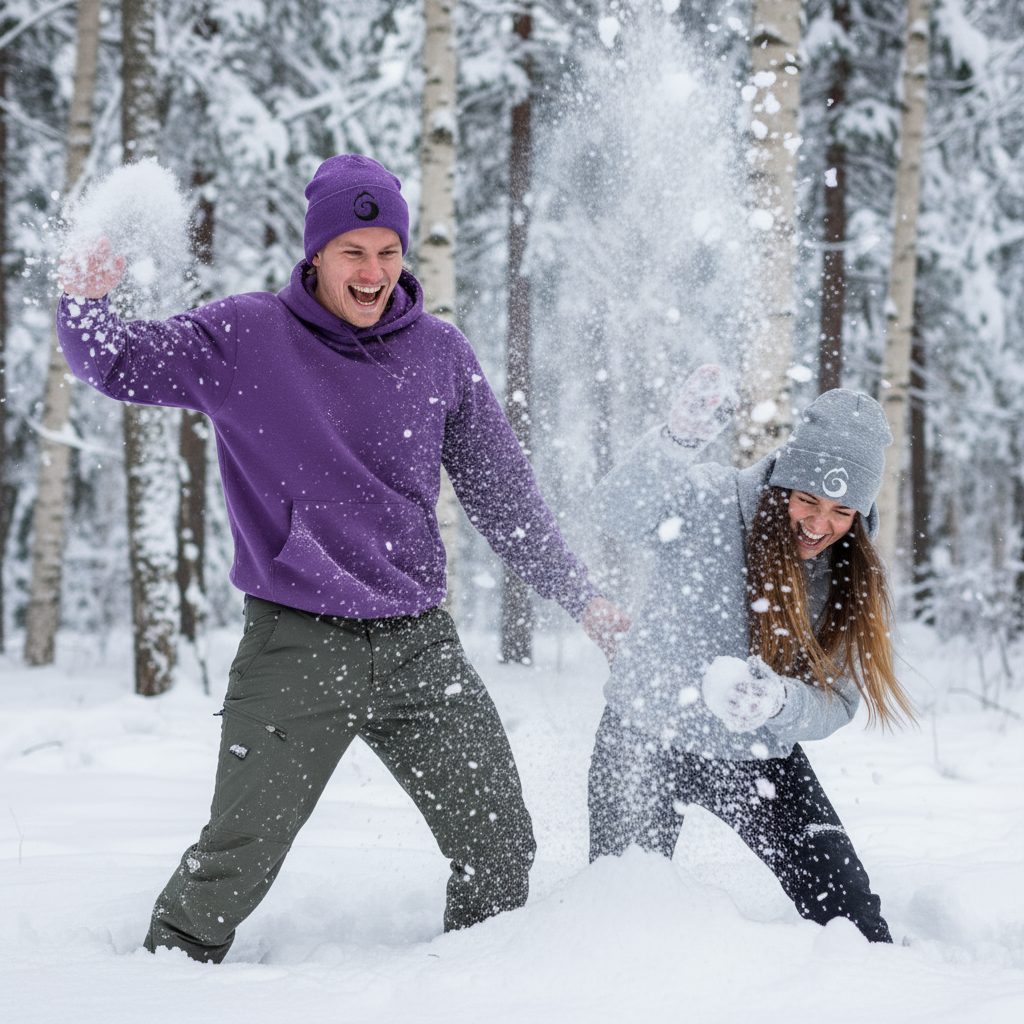 Image lifestyle bataille de neige - Variation 2