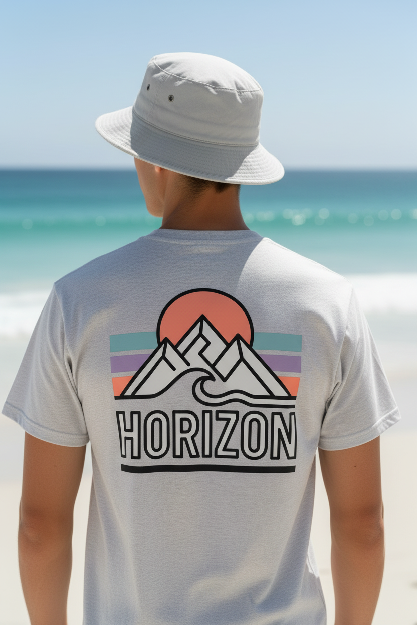 Lifestyle t-shirt dos logo Horizon