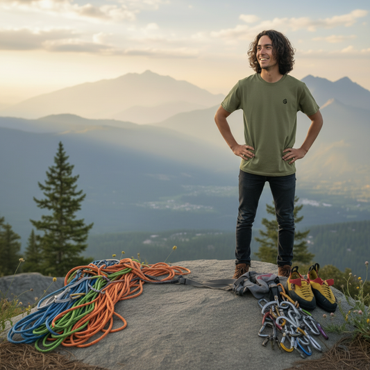 T-shirt kaki - Position debout